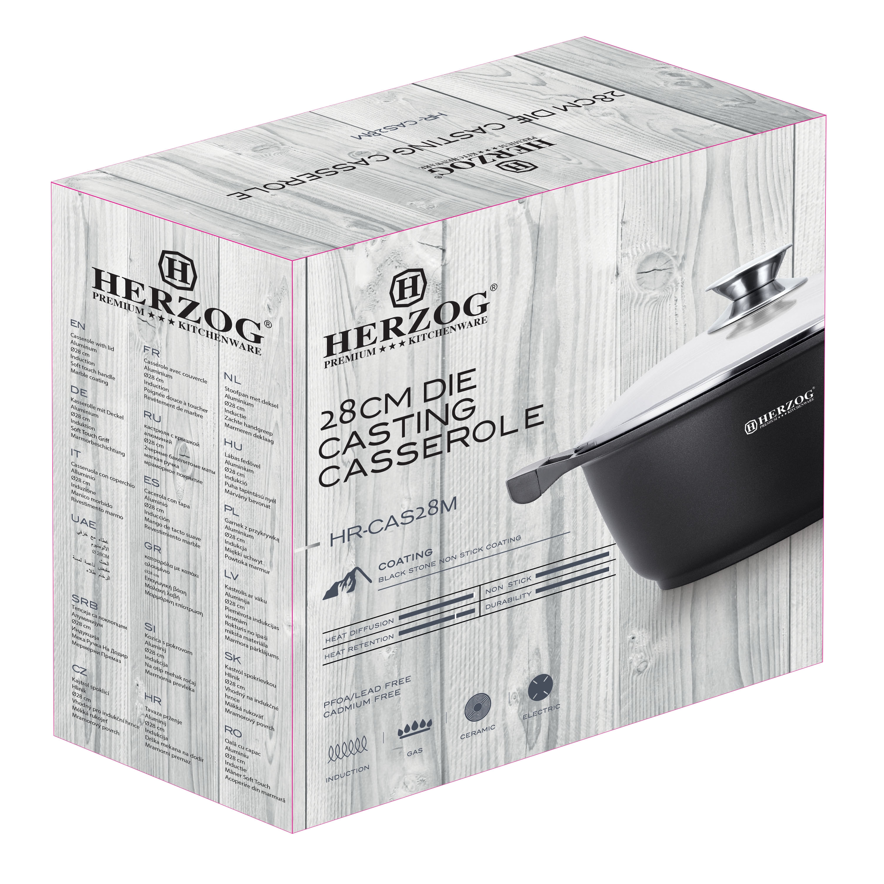 Каструля для лиття під тиском Herzog 28 см